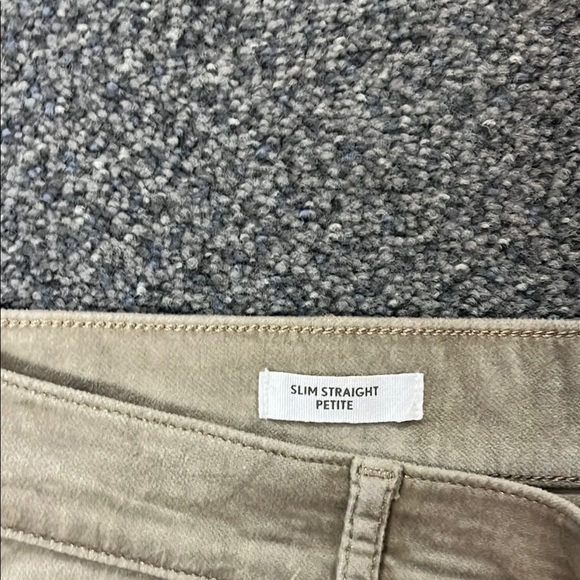 Loft outlet Tan Pants size 14 petite mid rise slim straight Bnwt - Picture 2 of 9